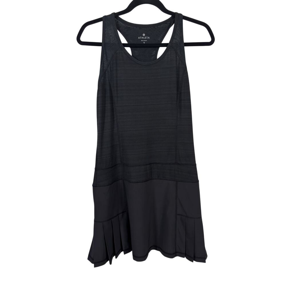 Athleta Dress Womens Small Black Follow Through Athletic Mesh Racerback Pocket